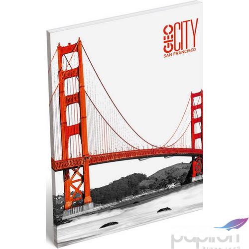 Notesz A/7 Geo City papírfedeles Geo City San Francisco Lizzy kollekció
