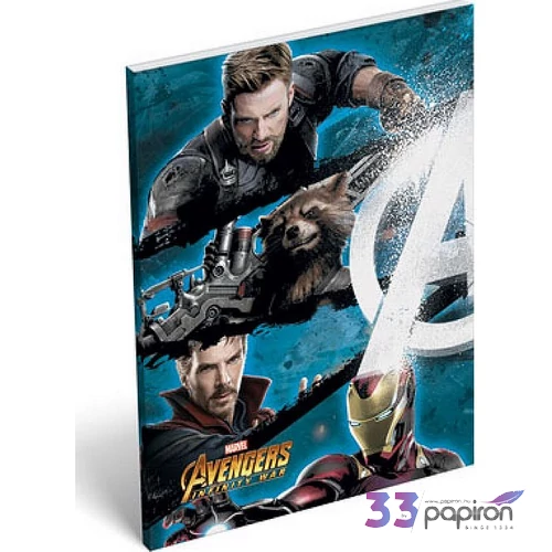 Notesz papírfedeles A/7 Avange Avengers Infinity War Battle 18' Jegyzetfüzet, Lizzy kollekció