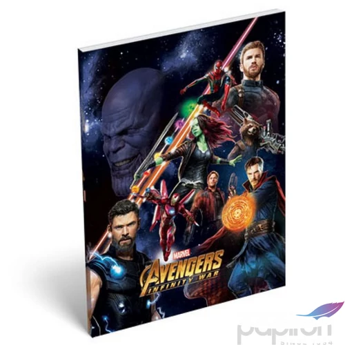 Notesz papírfedeles A/7 Avange Avengers Infinity War Fight 18' Jegyzetfüzet, Lizzy kollekció