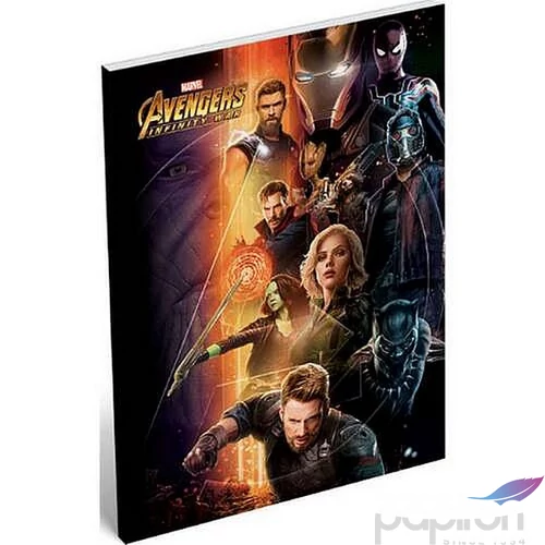 Notesz papírfedeles A/7 Avange Avengers Infinity War Heroes 18' Jegyzetfüzet, Lizzy kollekció