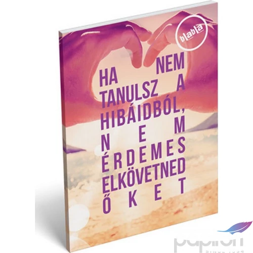Notesz papírfedeles A/7 blabla, Hiba 18' Jegyzetfüzet Lizzy kollekció