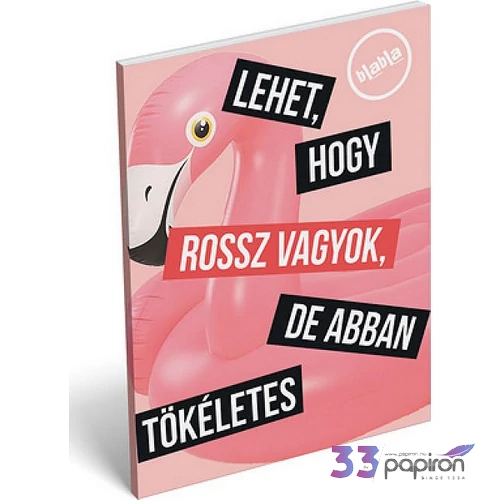 Notesz papírfedeles A/7 blabla, Tökéletes 18' Jegyzetfüzet Lizzy kollekció