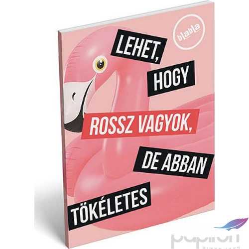 Notesz papírfedeles A/7 blabla, Tökéletes 18' Jegyzetfüzet Lizzy kollekció