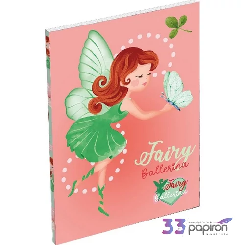 Notesz papírfedeles A7 Lizzy Fairy Ballerina Dance Lizzy kollekció