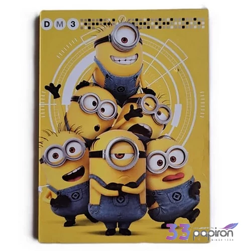 Notesz papírfedeles A7 Lizzy Minions, Hard Work 