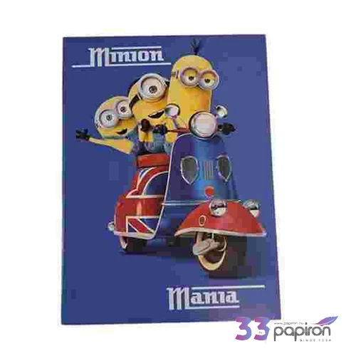 Notesz papírfedeles A7 Lizzy Minions, London 