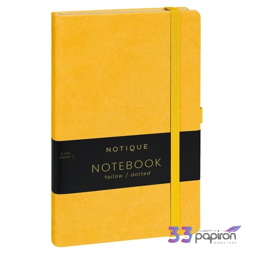 Notesz pöttyözött A5 2026 A-33238 Yellow Realsystem 2026 kollekció!