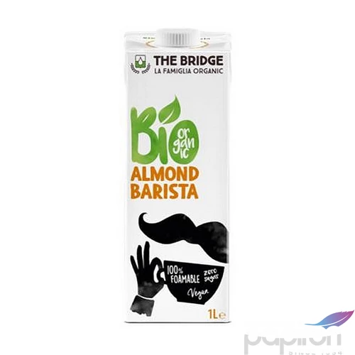 Növényi ital cukormentes bio dobozos 1 l THE BRIDGE Barista mandula