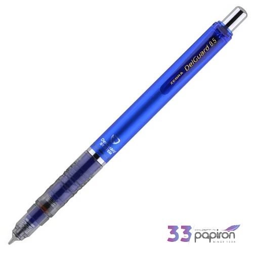 Nyomósiron 0,5mm Zebra DelGuard, kék 