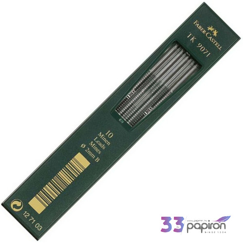 Faber-Castell töltőceruzabetét 2mm 3B 10szál/doboz 127103