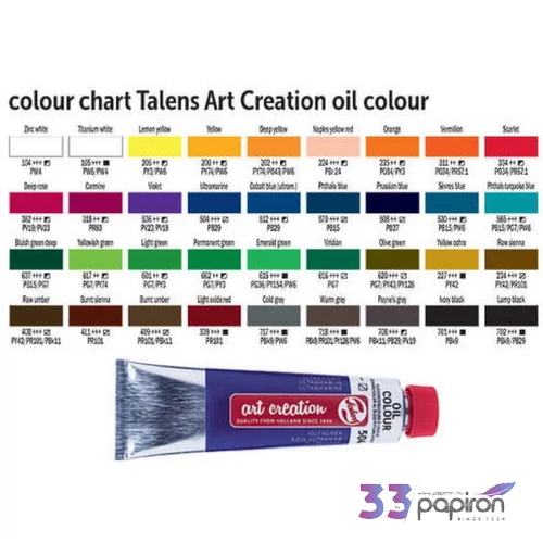 Olajfesték Royal Talens 40ml 616-sötétzöld Art Creations Művészeti kellék !