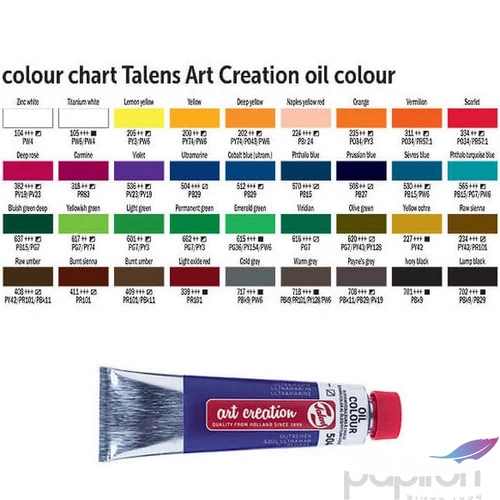 Olajfesték Royal Talens 40ml 662-Állandó zöld Permanent Green Art Creations Művészeti kellék !