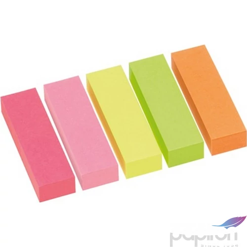 Oldaljelölő papír Info Notes Flag papír 15x50 mm 5x100 lapos élénk vegyes színek