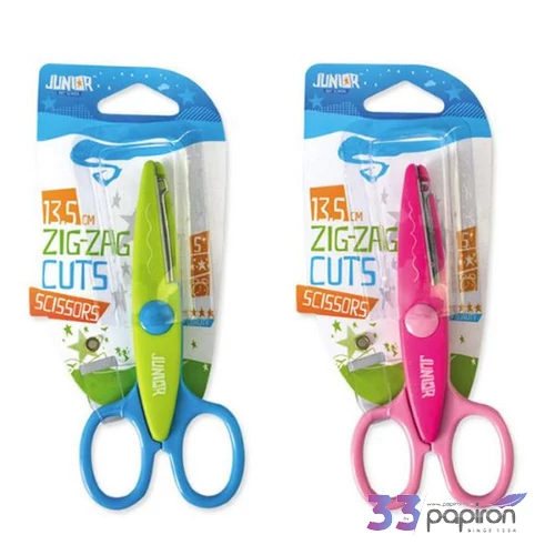 Olló 13,5cm Zig-zag junior 2 féle 131521