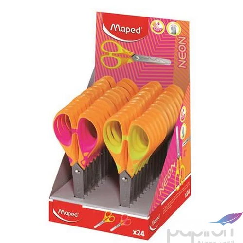 Olló 13 cm MAPED iskolai "Soft Neon" vegyes színek