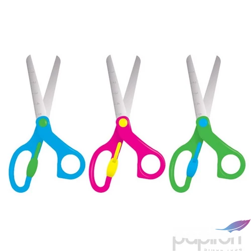 Olló 13cm Connect iskolai olló nyitás rásegítővel
