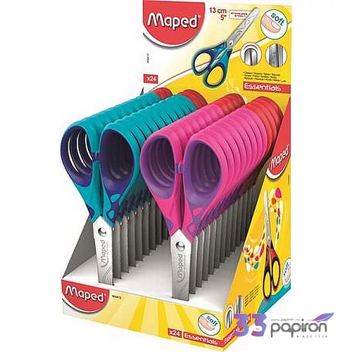 Olló 13cm Maped Essentials Soft iskolai olló Irodai kiegészítők MAPED 464412