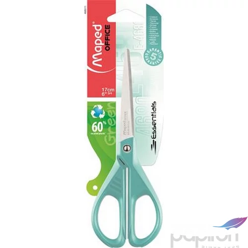 Olló 17cm Maped Essentials Green irodai olló türkizkék Irodai kiegészítők MAPED 468011