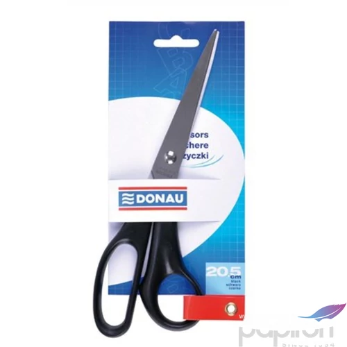 Olló 20,5cm Donau irodai olló fekete Irodai kiegészítők DONAU 7920001PL-01