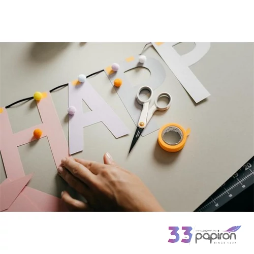 Olló általános tapadásmentes 13cm FISKARS MicroTip Titanium fehér