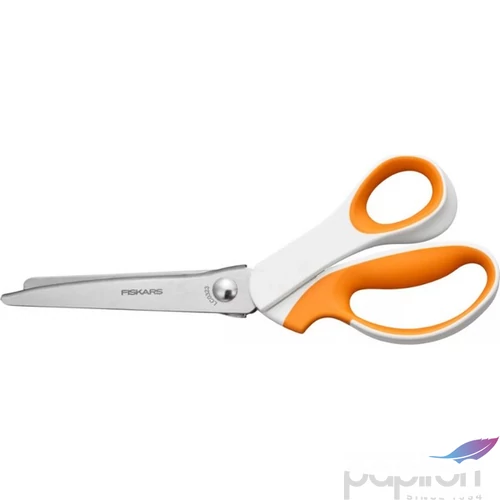 Olló cikkcakk 24,2cm FISKARS SoftGrip  fehér/narancssárga