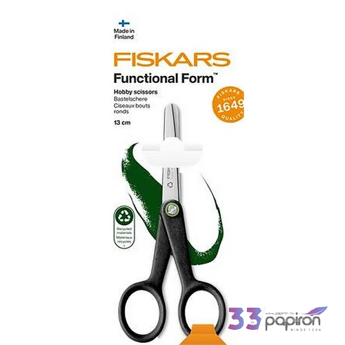 Olló hobby 13cm FISKARS Functiona Form Renew fekete