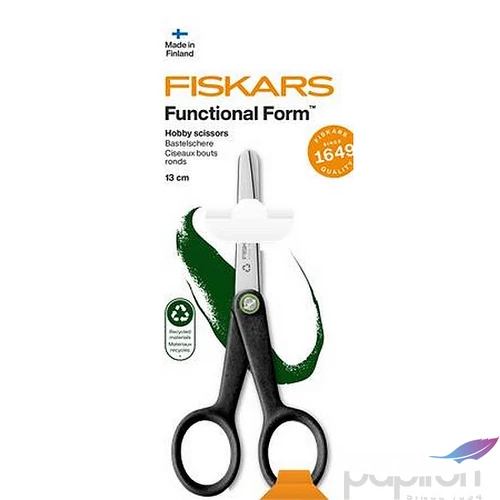Olló hobby 13cm FISKARS Functiona Form Renew fekete
