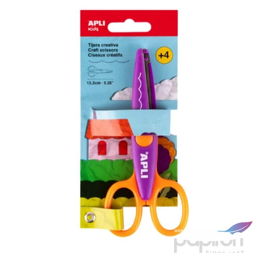 Olló kreatív 13cm Apli nagy hullám  olló 13,5cm 