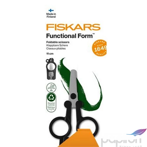 Olló összecsukható 11cm FISKARS Functiona Form Renew fekete