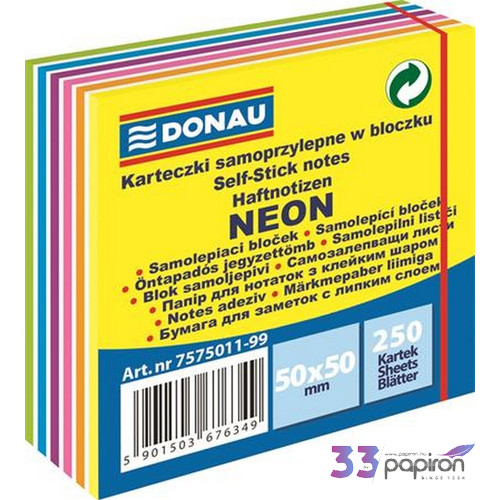 Öntapadós jegyzetömb 50x50 250lap/csom 7575011PL-99