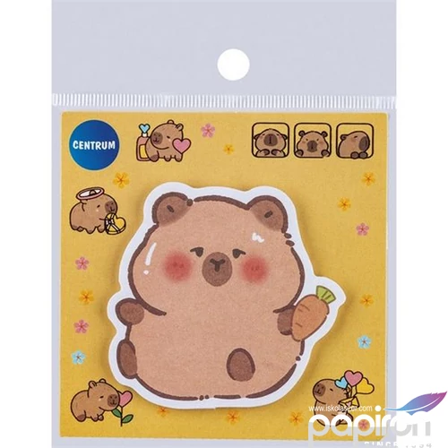 Öntapadós jegyzettömb CAPYBARA Centrum80X80mm 30 lapos vegyes 81274