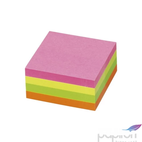 Öntapadós jegyzettömb Info Notes, 50x50mm, 4x60lap, 5658-39 GLN élénk mix, sárga zöld rózsaszín narancs