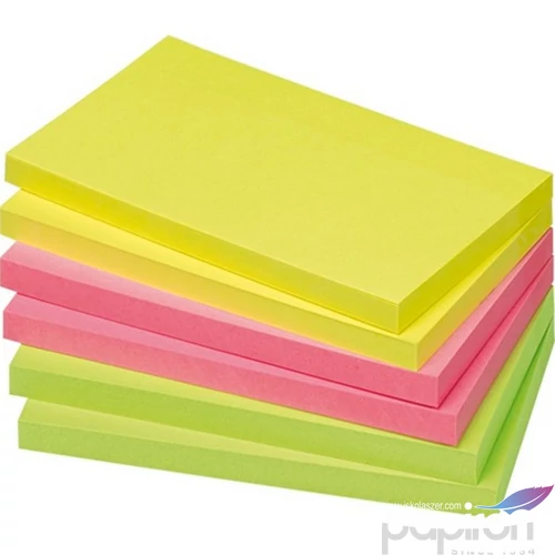 Öntapadós jegyzettömb Info Notes 125x75 mm 80 lapos élénk színek