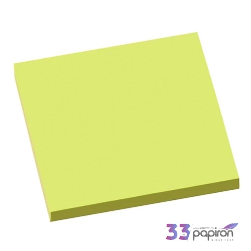 Öntapadós jegyzettömb Info Notes 75x75 mm 80 lapos élénk zöld