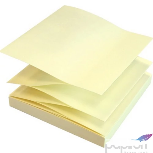 Öntapadós jegyzettömb Info Notes 75x75 mm Z tömb 100 lapos sárga
