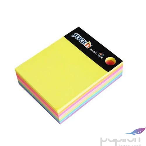 Öntapadós jegyzettömb Stick N 101x76 mm, 280 lap, Magic Cube neon színek