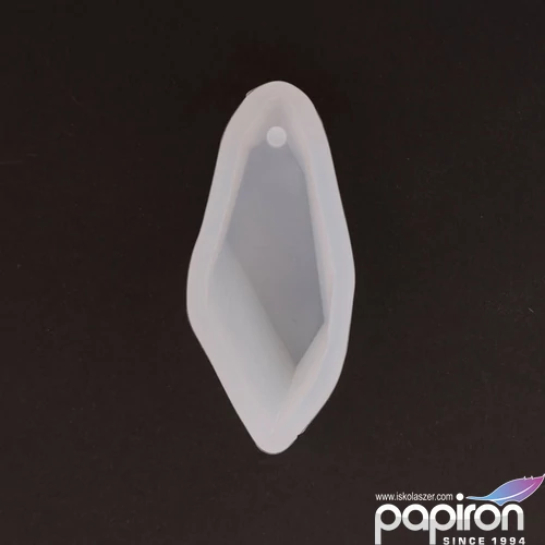 Öntőforma szilikon átlátszó gyémánt 2,2 x 5 x 1,1 cm 5 db/csom