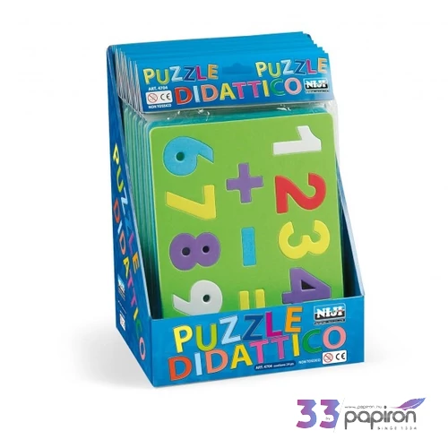 Puzzle kirakós számok és betűk 4704