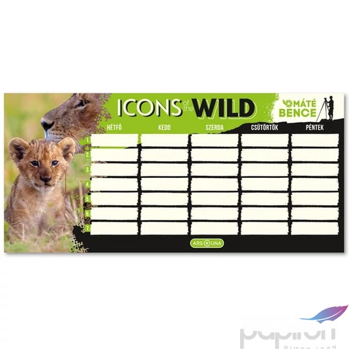Órarend Ars Una Egylapos 25 Icons Of The Wild-Lions (5504) 25 50495047