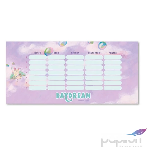 Órarend Ars Una egylapos Daydream (5142) 22 Öntapadós füzetcímke 3ívx6db