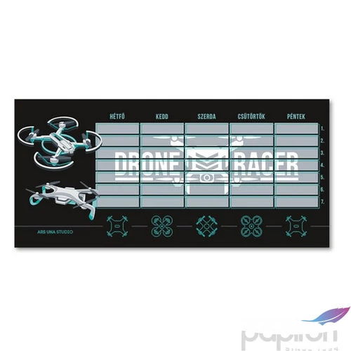 Órarend Ars Una egylapos Drone Racer (5131) 22 Öntapadós füzetcímke 3ívx6db