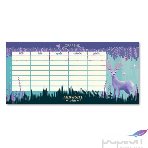 Órarend Ars Una egylapos Midnight Wish (5129) 22 Öntapadós füzetcímke 3ívx6db