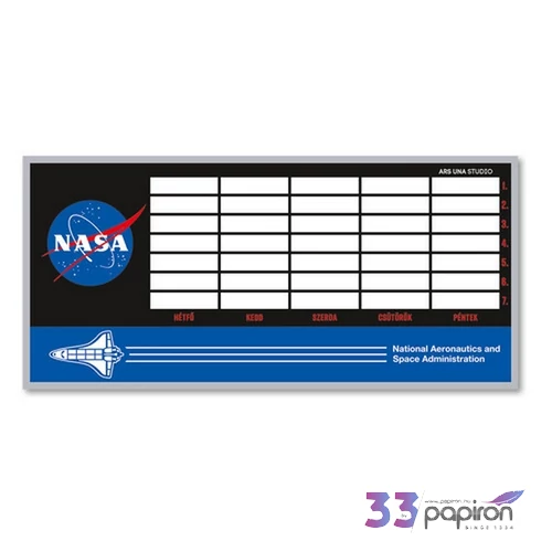 Órarend Ars Una egylapos 22 NASA-1 50491261 prémium minőség