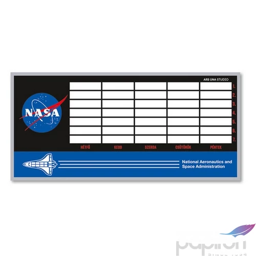 Órarend Ars Una egylapos NASA-1 (5126) 22 Öntapadós füzetcímke 3ívx6db