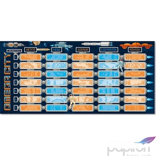 Órarend Ars Una egylapos Omega City - Űrhajós 19 (908) Öntapadós füzetcímke 3ívx6db