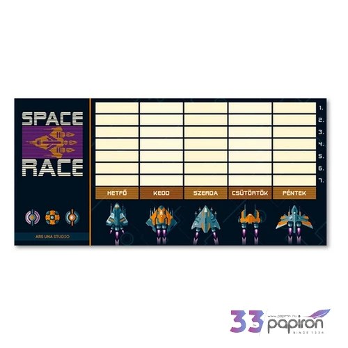 Órarend Ars Una egylapos 22 Space Race 50491438 prémium minőség