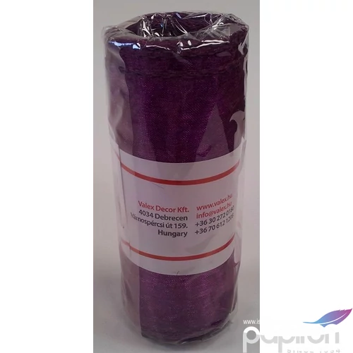 Szalag organza tekercses tekercses, 12cm széles Plum szalag Virág-asztal-szoba dekor. -1289-