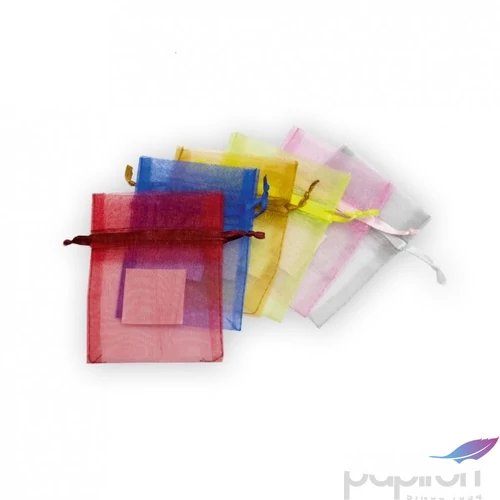 Organza tasak karácsonyi általános vegyes színek 7,5x10cm 2007-016