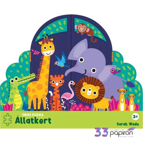 Óriás puzzle Állatkert Napraforgó könyvek