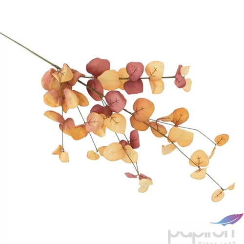 Selyemvirág - művirág Ág leveles, 78 cm, narancssárga 
